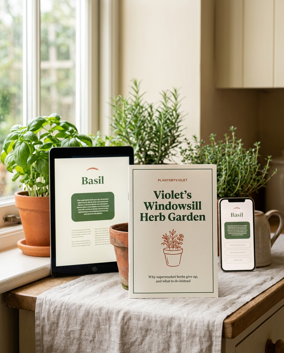 Violet's Windowsill Herb Garden